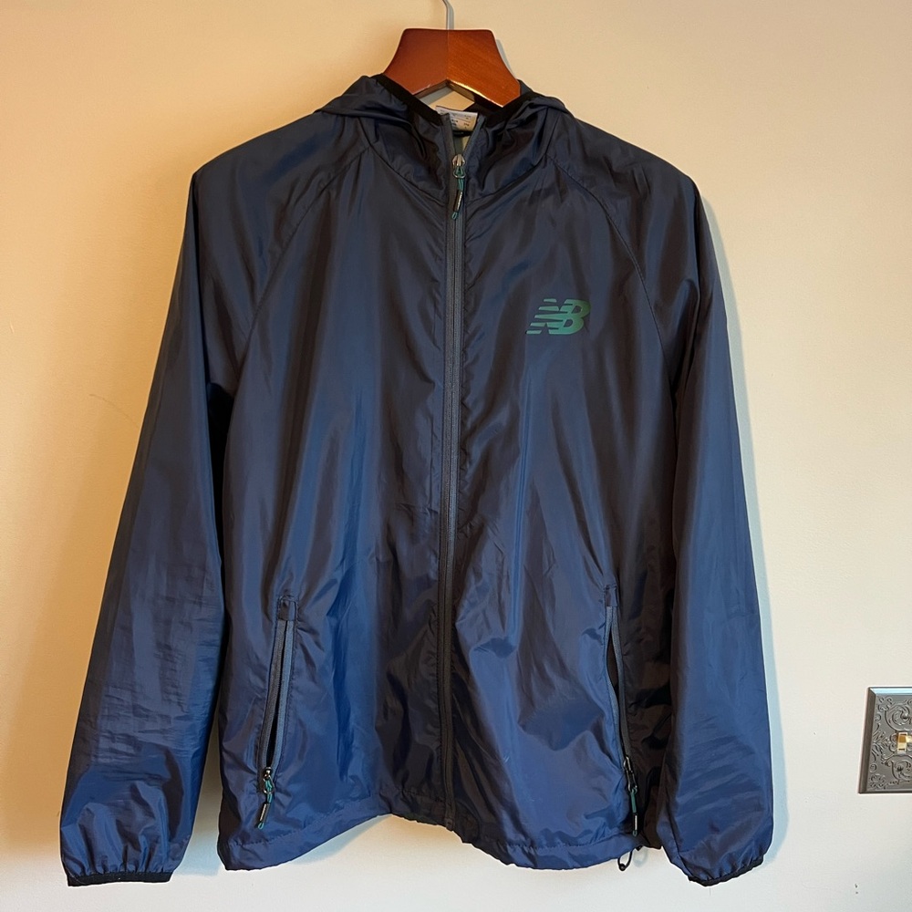 New Balance Men's Navy Windbreaker Jacket